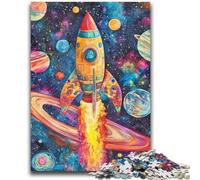 Puzzles 1000 pièces pour Adultes, Cadeaux, fusée Spatiale, 1000 pièces pour Adolescents, Jouets éducatifs, Jeux Anti-Stress, Cadeaux d'anniversaire Uniques (38x26cm)