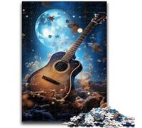 Puzzles 1000 pièces pour Adultes, Cadeaux Galaxy Guitar, Cadeaux d'anniversaire Uniques pour Adultes, à partir de 14 Ans (75x50cm)