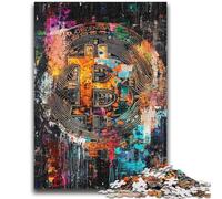 Puzzles 1000 pièces pour Adultes, Cadeaux, Graffiti, Bitcoin, à partir de 14 Ans, Jouet éducatif et intellectuel, idéal comme Cadeau, 50x75cm