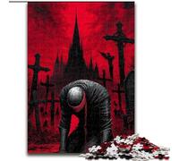 Puzzles 1000 pièces pour Adultes, Cadeaux Guerrier mystérieux, Aide Le Cerveau à exercer des Jouets addictifs pour cultiver la Patience et améliorer la mémoire (Taille 26x38cm)