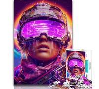 Puzzles 1000 pièces pour Adultes, Cadeaux, Guerriers néon, Jouets éducatifs, Jeux familiaux, Anniversaires et Cadeaux Uniques, 38x26cm