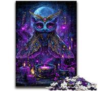 Puzzles 1000 pièces pour Adultes, Cadeaux, Hibou mystérieux, Jeux éducatifs pour Adultes et Adolescents, Illustration, Cadeau, 26x38cm