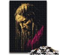 Puzzles 1000 pièces pour Adultes, Cadeaux Jésus doré, 1000 pièces pour Adolescents, avec Affiche et fiche de Questions Assorties, pour Les 14 Ans et Plus (50x75cm)
