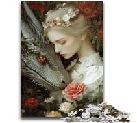 Puzzles 1000 pièces pour Adultes, Cadeaux, Jeu Stimulant, Dragon Fantastique, idéal comme Cadeau pour Toute la Famille, 26x38cm