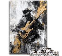 Puzzles 1000 pièces pour Adultes, Cadeaux, Jouer de la Guitare, Peinture à l'huile, Anti-Stress, Vacances à la Maison, Tuer Le Temps, décoration de la Maison, Jouets 26x38cm
