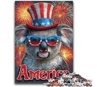 Puzzles 1000 pièces pour Adultes Cadeaux Koala américain Convient aux 14 Ans et Plus Convient aux Couples Cadeaux pour Les Amis et la Famille 26x38cm