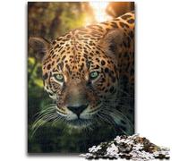Puzzles 1000 pièces pour Adultes, Cadeaux Le Léopard d'Amazonie, Jeu Stimulant et éducatif en Famille pour Anniversaire et Noël 26x38cm