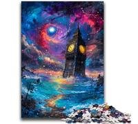 Puzzles 1000 pièces pour Adultes, Cadeaux, Londres mystérieux, Big Ben, Jouet éducatif intellectuel décompressant, adapté à la décoration de Bureau, 26x38cm