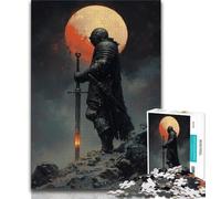 Puzzles 1000 pièces pour Adultes, Cadeaux Lone Knight, Jeu éducatif Familial, décoration Murale, Cadeaux d'anniversaire et de Noël Uniques, 50x75cm
