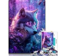 Puzzles 1000 pièces pour Adultes, Cadeaux, Loup Fantastique, Jouets éducatifs, Jeux familiaux, Anniversaires et Cadeaux Uniques (Taille 38x26cm)