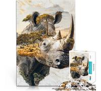 Puzzles 1000 pièces pour Adultes, Cadeaux Majesté Royale de la Nature Fait de Bois,Convient aux 14 Ans et Plus Décoration d'intérieur Cadeau d'anniversaire de Noël。Taille:50x75cm/19.6x29.5pouce