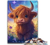 Puzzles 1000 pièces pour Adultes, Cadeaux, Mignon bébé Yak, Jeu Stimulant, idéal comme Cadeau pour Toute la Famille, 26x38cm
