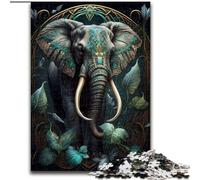 Puzzles 1000 pièces pour Adultes, Cadeaux, Monde Imaginaire, éléphant, Jeu éducatif, Jouet, décoration d'intérieur Unique et Cadeaux (Taille 26x38cm)