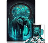 Puzzles 1000 pièces pour Adultes, Cadeaux, Monde Mythique des éléphants, Puzzle 1000 pièces, pour renforcer l'amour Entre Les Couples à partir de 14 Ans (Taille 38x26cm)