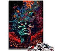 Puzzles 1000 pièces pour Adultes Cadeaux Monstres psychédéliques pour et à partir de 14 Ans Jouets de Jeu Car C'est idéal comme Cadeau pour Toute la Famille 50x75cm