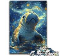 Puzzles 1000 pièces pour Adultes, Cadeaux Morse sous Les étoiles, Jeu éducatif, défi, Cadeau d'anniversaire, 50x75cm