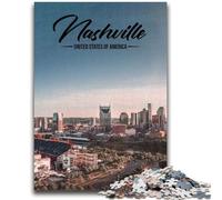 Puzzles 1000 pièces pour Adultes, Cadeaux, Nashville, Jeux éducatifs, décoration d'intérieur, Jeu éducatif pour Anniversaire, Noël (Taille 38x26cm)