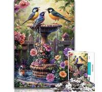Puzzles 1000 pièces pour Adultes, Cadeaux, Oiseaux dans Le Jardin, Jeux familiaux Amusants, Chaque pièce est Unique - Jeu Familial Stimulant et Amusant, adapté aux Enfants de 14 Ans et Plus 38x26cm.