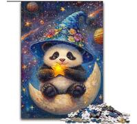 Puzzles 1000 pièces pour Adultes, Cadeaux, Panda Magicien, Aide Le Cerveau à exercer, Jouets addictifs pour cultiver la Patience et améliorer la mémoire (Taille 26x38cm)