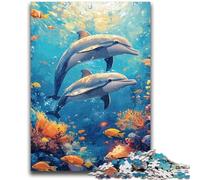 Puzzles 1000 pièces pour Adultes, Cadeaux Papillon Magique Violet, Jeu Stimulant et éducatif en Famille pour Anniversaire et Noël 26x38cm