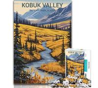 Puzzles 1000 pièces pour Adultes, Cadeaux, Parc National de la vallée de Kobuk, Design Dynamique et Unique, expérience de Puzzle relaxante et stimulante (38x26cm)
