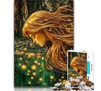 Puzzles 1000 pièces pour Adultes, Cadeaux, Peinture à l'huile dorée de sirène, Design Vibrant et Unique, expérience de Puzzle relaxante et stimulante (75x50cm)