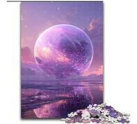 Puzzles 1000 pièces pour Adultes, Cadeaux Planète Violet Fluo, pour Jeu éducatif, Jouet, décoration d'intérieur Unique et Cadeaux (Taille 26x38cm)