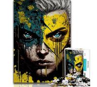 Puzzles 1000 pièces pour Adultes, Cadeaux pour Adolescents, Visage d'un héros, pour Un Moment de détente à la Maison, avec des pièces de Formes aléatoires entièrement emboîtables (Taille 75x50cm)