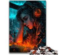 Puzzles 1000 pièces pour Adultes, Cadeaux pour Femmes écoutant de la Musique, Jeu Stimulant, idéal comme Cadeau pour Toute la Famille, 50x75cm