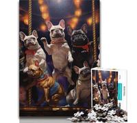 Puzzles 1000 pièces pour Adultes, Cadeaux pour fêtes Canines, défi Difficile avec des pièces entièrement emboîtables de Formes aléatoires (38x26cm)