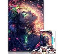 Puzzles 1000 pièces pour Adultes Cadeaux pour Filles et Adolescentes Puzzles animés Jeu de Quiz décoration Murale Cadeaux Uniques d'anniversaire et de Noël 75x50cm