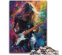 Puzzles 1000 pièces pour Adultes, Cadeaux pour guitaristes, à partir de 14 Ans Difficile à réaliser, mais Amusant et Humoristique Superbes Cadeaux et Jouets 50x75cm