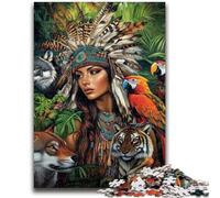Puzzles 1000 pièces pour Adultes, Cadeaux Princesse Indienne, pour Les 14 Ans et Plus, Jouet éducatif et décompressant, Excellent Cadeau, 50x75cm