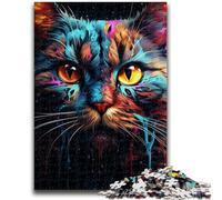 Puzzles 1000 pièces pour Adultes, Cadeaux psychédéliques, Animaux et Chats, 1000 pièces pour Adolescents, Cadeaux Secret Santa pour Les 14 Ans et Plus (75x50cm)