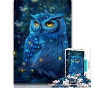Puzzles 1000 pièces pour Adultes, Cadeaux, Puzzle Fantaisie Hibou, Anti-Stress, Vacances, Tue-Temps, décoration d'intérieur, Jouets (Taille 38x26cm)