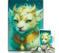 Puzzles 1000 pièces pour Adultes,Cadeaux,Puzzle Mignon pour bébé Dragon Adolescent,pour Un Moment de détente à la Maison avec des pièces de Formes aléatoires entièrement emboîtables (Taille 75x50cm)