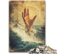 Puzzles 1000 pièces pour Adultes, Cadeaux, Puzzles d'art de Jésus pour Adultes, Anti-Stress, Vacances à la Maison, Tuer Le Temps, améliorer l'amour Entre Couples (75x50cm)