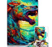 Puzzles 1000 pièces pour Adultes, Cadeaux, Puzzles de Chevaux pour Adultes, Jouets éducatifs et éducatifs, Jeux familiaux, Anniversaires et Cadeaux Uniques (Taille 38x26cm)