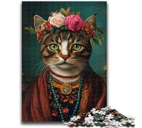 Puzzles 1000 pièces pour Adultes, Cadeaux, Puzzles de Fleurs et de Chats pour Adolescents, Jeu de Quiz, décoration Murale, Cadeaux d'anniversaire et de Noël Uniques (75x50cm)