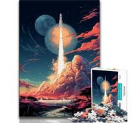 Puzzles 1000 pièces pour Adultes, Cadeaux, Puzzles de Lancement de fusée pour Adultes, Jouets éducatifs, Jeux familiaux Amusants, décoration d'intérieur Unique (Taille 75x50cm)