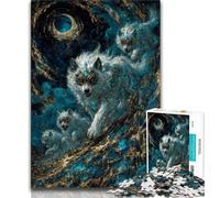 Puzzles 1000 pièces pour Adultes, Cadeaux, Puzzles éléphants mystérieux pour Adolescents, Jeu Familial éducatif, idéal pour la décoration de Bureau (Taille 38x26cm)