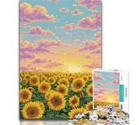 Puzzles 1000 pièces pour Adultes, Cadeaux, Puzzles fantastiques tournesols pour Adolescents, Jeu Familial éducatif, idéal pour la décoration de Bureau (Taille 38x26cm)