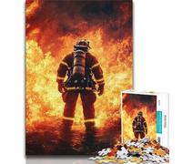 Puzzles 1000 pièces pour Adultes, Cadeaux, Puzzles Pompiers pour Adultes, Jouets éducatifs, Jeux familiaux Amusants, décoration d'intérieur Unique (Taille 75x50cm)