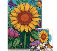 Puzzles 1000 pièces pour Adultes, Cadeaux, Puzzles Tournesol pour Adultes, Jouet éducatif, Jeux familiaux Amusants, décoration d'intérieur Unique (Taille 38x26cm)