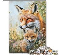 Puzzles 1000 pièces pour Adultes, Cadeaux, Renard Lavande, à partir de 14 Ans, Jeux éducatifs, Jouets à Faire soi-même, œuvres d'art, Cadeau (Taille 26x38cm)
