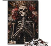 Puzzles 1000 pièces pour Adultes, Cadeaux, Roi Squelette, Jouets éducatifs, Anti-Stress, décoration d'intérieur Unique et Cadeaux (Taille 26x38cm)