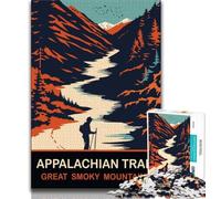 Puzzles 1000 pièces pour Adultes, Cadeaux, Sentier des Appalaches, Jouets éducatifs, Anti-Stress, décoration d'intérieur Unique et Cadeaux (38x26cm)