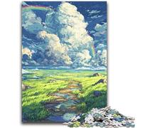Puzzles 1000 pièces pour Adultes, Cadeaux, Style Japonais, Divertissement Familial, avec Affiche et fiche de Questions Assorties, pour Les 14 Ans et Plus, 26x38cm