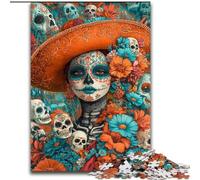 Puzzles 1000 pièces pour Adultes, Cadeaux, Style Mexicain, crâne, éléphant, Jeu intellectuel, Cadeau d'anniversaire, décoration Murale pour Les 14 Ans et Plus (Taille 26x38cm)