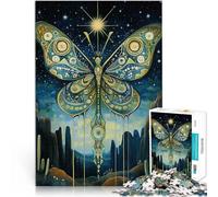 Puzzles 1000 pièces pour Adultes, Cadeaux “Totem Papillon Fantastique” Fait de Papier，pour et à partir de 14 Ans et Plus Entraînez Votre Cerveau et Vos Mains Idées Cadeaux。Taille：26x38cm